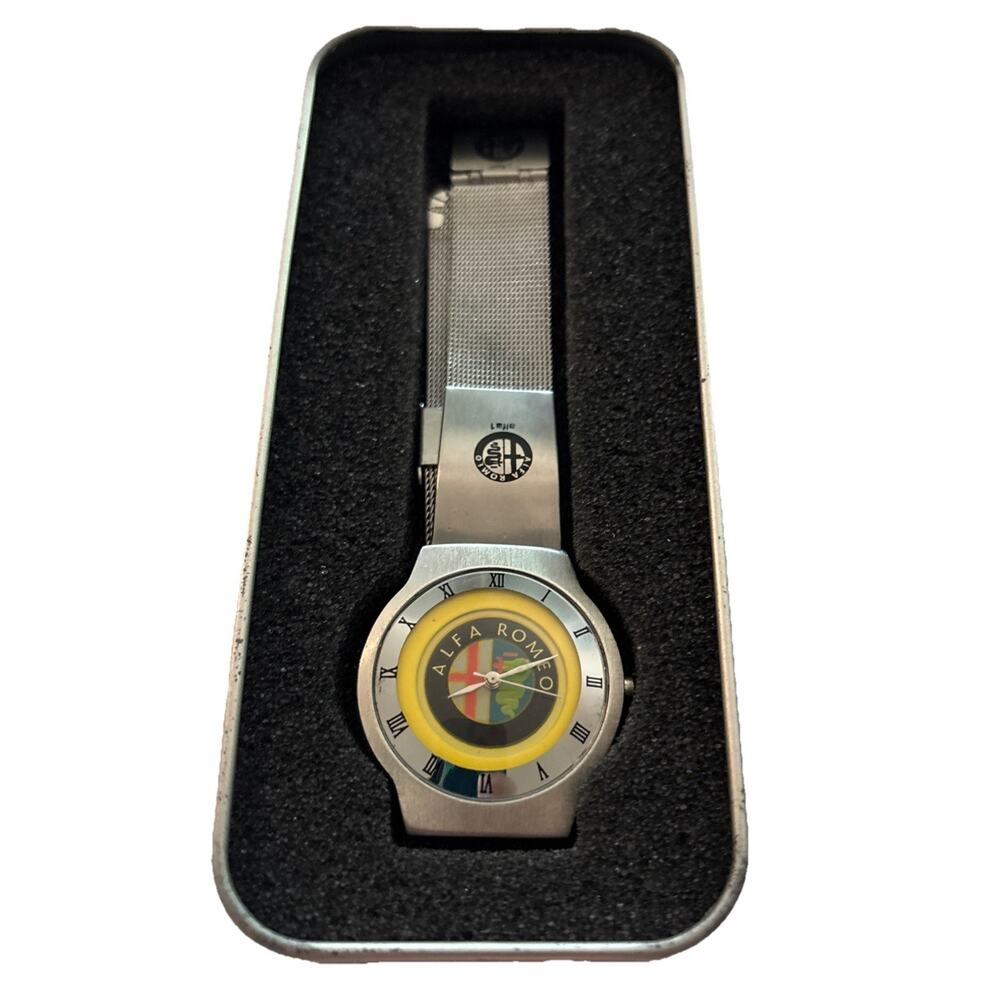 Vintage Alfa Romeo “Alfa 1” Stainless Steel Wristwatch - New Condition - 1990’s